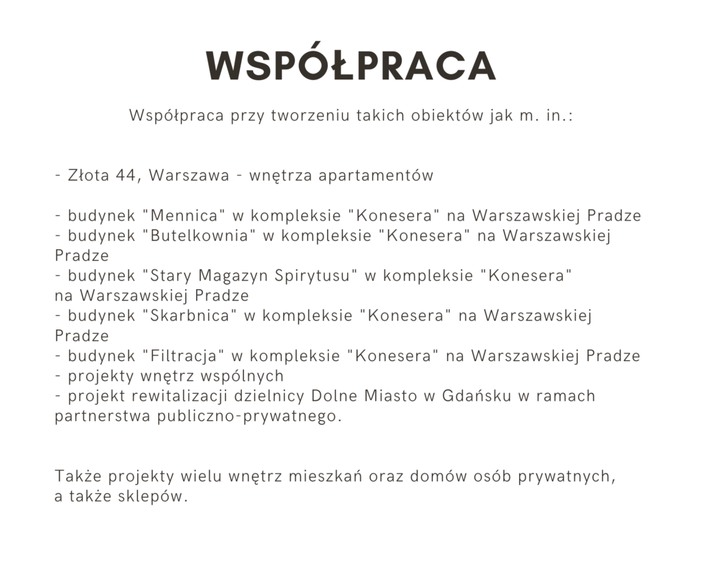 Projektowanie wętrz Warszawa