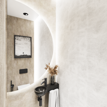 minimalistyczna japandi łazienka Projektowanie wnętrz DOBRY PROJEKT łazienki projektowanie wnętrz Warszawa architekt wnętrz architektura wnętrz dobry design jasne wnętrza Projektowanie wnętrz Warszawa Cognac Architects jasne wnętrze minimalizm we wnętrzach styl minimalistyczny elegancki